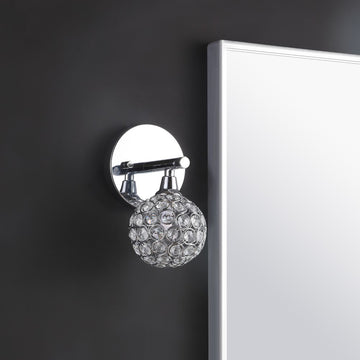 Maeve Iron/Glass Contemporary Glam LED Vanity Light - JONATHAN Y